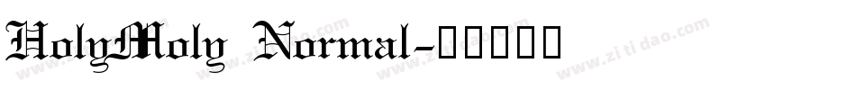 HolyMoly Normal字体转换